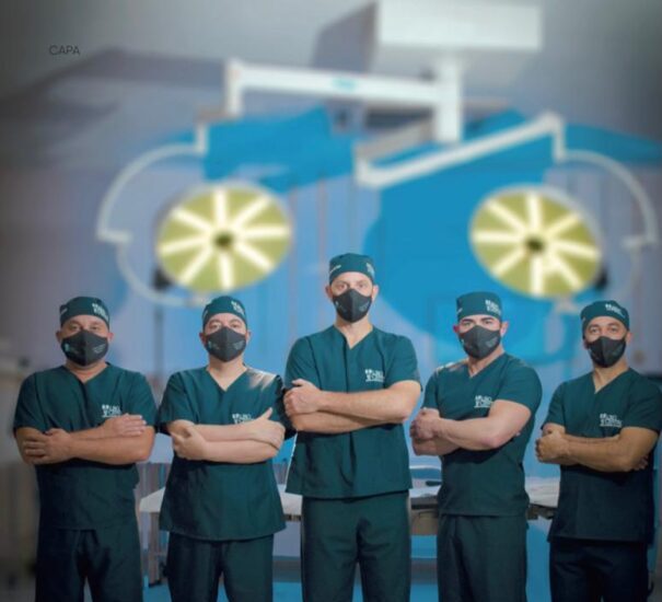 Médicos Urocentro: Ítalo Cortez, Petrus Oliva, Giuseppe Figliuolo, Cristiano Paiva e Flávio Antunes