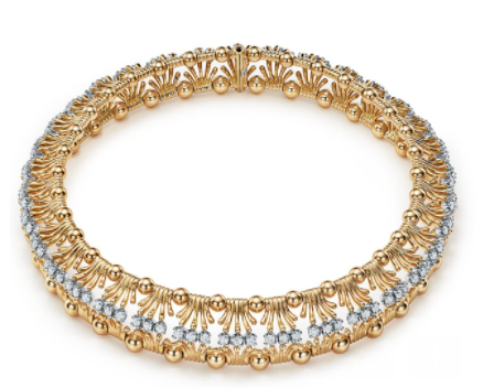 Tiffany & Co. Schlumberger® Hands necklace in 18k gold and platinum with diamonds