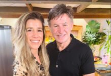 Fernanda Capobianco e a convidado Rudi Werner