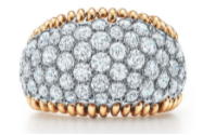 Tiffany & Co. Schlumberger® Stitches Ring in Gold and Platinum with Diamonds
