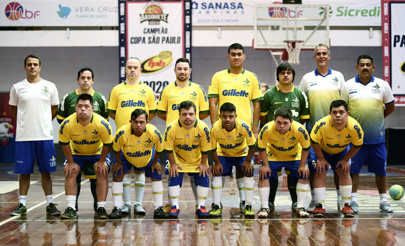 Com patrocínio de Gillette, seleção brasileira de futsal down vai em busca do segundo título mundial - Foto: divulgação.