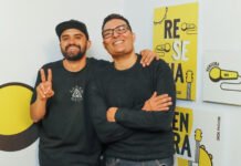 Thiago Ventura e Leandro Lehart no Resenha do Ventura, para a Skol