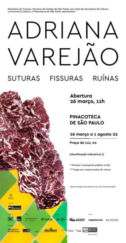 Pinacoteca de São Paulo inaugura a mais abrangente exposição de Adriana Varejão, reunindo mais de 60 obras