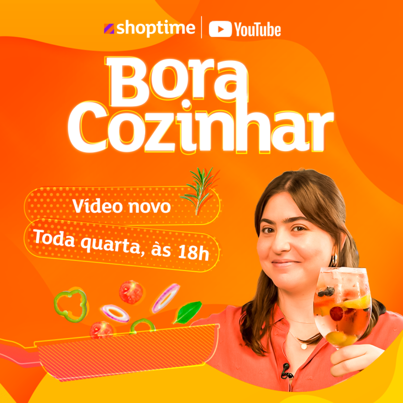 Shoptime lança programa exclusivo de gastronomia no YouTube