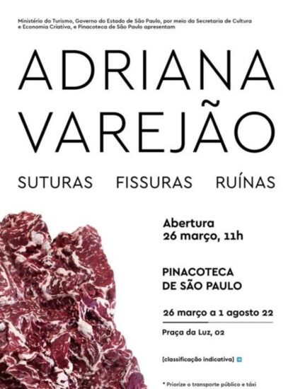 Pinacoteca de São Paulo inaugura a mais abrangente exposição de Adriana Varejão, reunindo mais de 60 obras