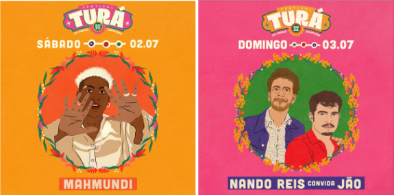Festival Turá confirma show de Mahmundi e apresentação especial de Nando Reis convidando Jão - Reprodução.