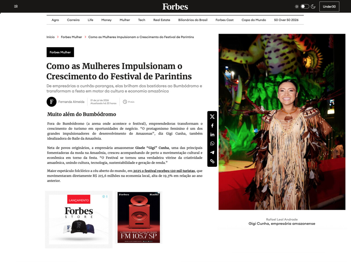 GIGI CUNHA NA FORBES